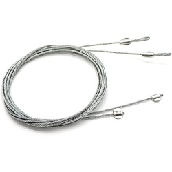 Heavy Duty 8' Garage Door Cable Replacement for Torsion Springs, Galvanized Carton Steel,1 Pair